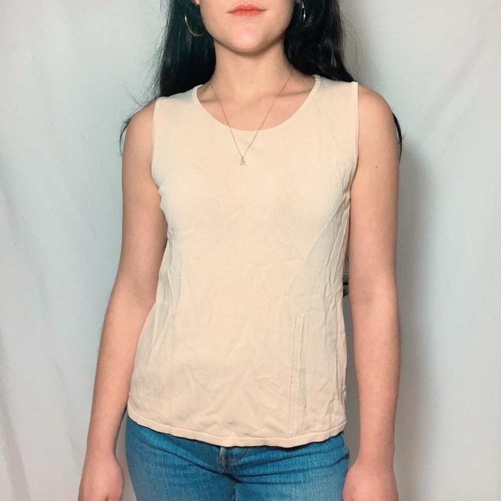 Joseph A. Beige Tank Top
